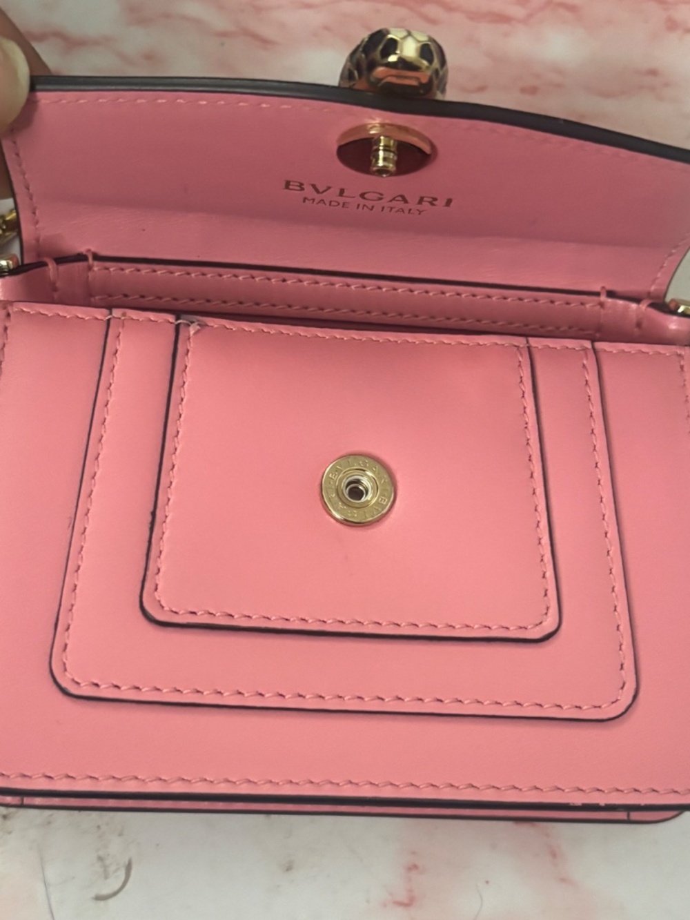 Bvlgari Micro Serpenti Bag Pink- Authentic - Picture 5 of 11